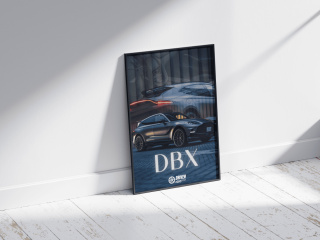 Aston Martin DBX Plakat w Ramce