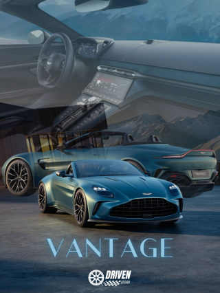 Aston Martin Vantage Plakat w Ramce