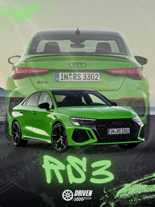 Audi Rs3 Plakat w Ramce