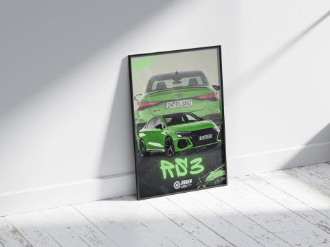 Audi Rs3 Plakat w Ramce Audi Rs3 Plakat w Ramce