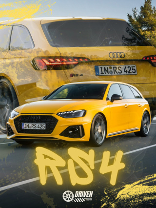 Audi Rs4 Plakat w Ramce
