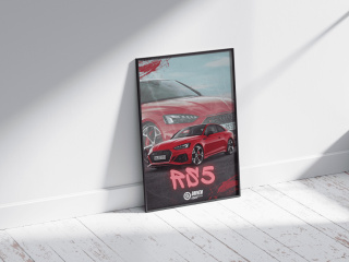Audi Rs5 Plakat w Ramce