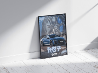 Audi Rs7 Plakat w Ramce
