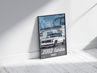 BMW 2002 Turbo Plakat w Ramce