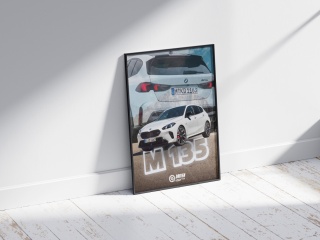 BMW M135 Plakat w Ramce
