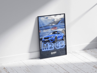 BMW M2 CS Plakat w Ramce