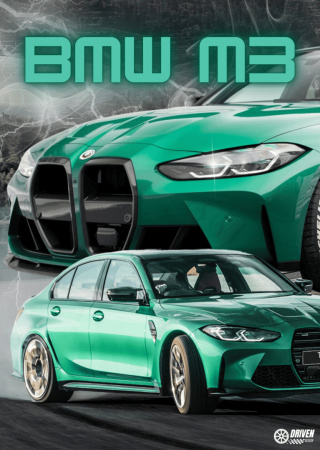 BMW M3 G80 Plakat w Ramce (drift)