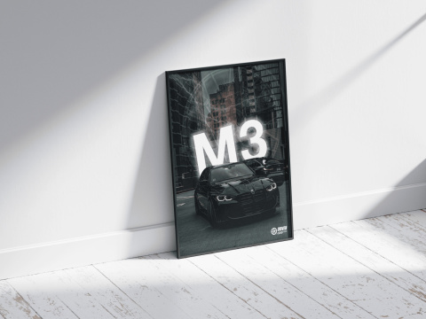 BMW M3 G80 Plakat w Ramce BMW M3 G80 Plakat w Ramce