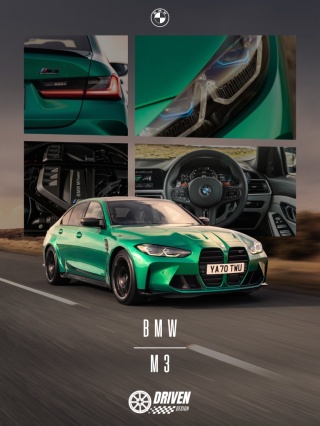 BMW M3 G80 Plakat w Ramce