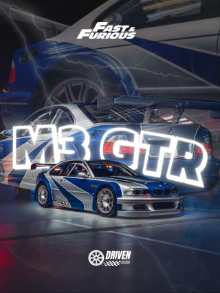 BMW M3 GTR Plakat w Ramce