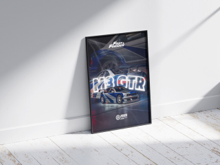 BMW M3 GTR Plakat w Ramce