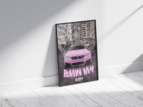 BMW M4 Plakat w Ramce BMW M4 Plakat w Ramce
