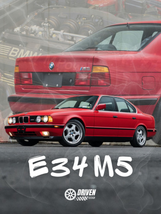 BMW M5 E34 Plakat w Ramce