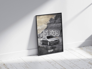 BMW M5 E39 Plakat w Ramce