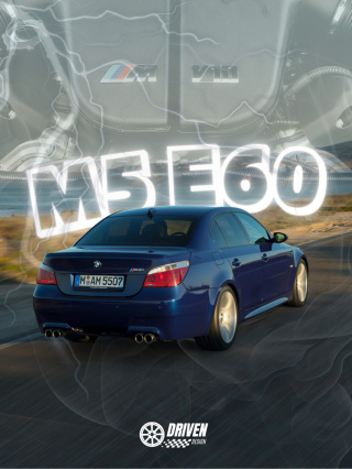 BMW M5 E60 Plakat w Ramce