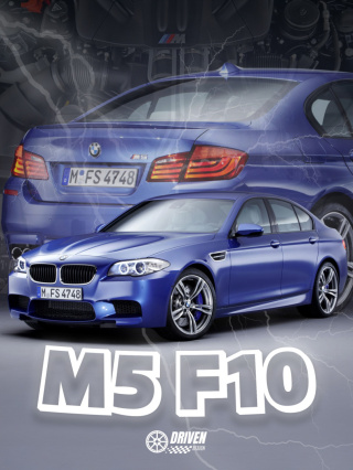 BMW M5 F10 Plakat w Ramce