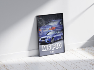 BMW M5 F10 Plakat w Ramce