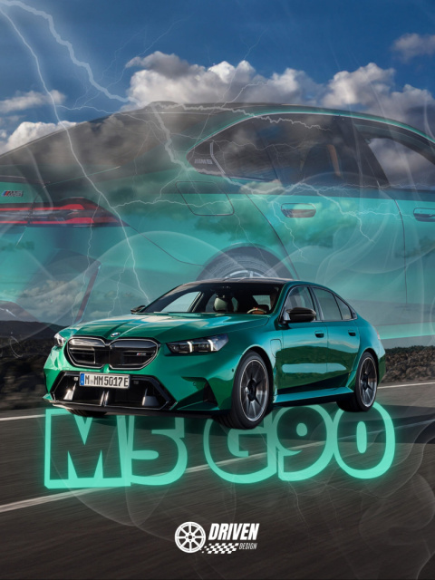 BMW M5 G90 Plakat w Ramce BMW M5 G90 Plakat w Ramce