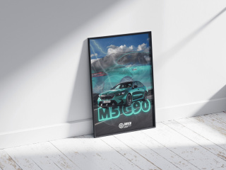 BMW M5 G90 Plakat w Ramce