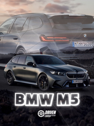 BMW M5 G90 Touring Plakat w Ramce
