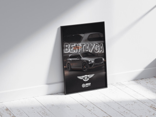 Bentley Bentayga Plakat w Ramce
