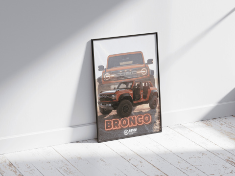 Ford Bronco Plakat w Ramce Ford Bronco Plakat w Ramce