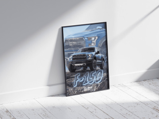 Ford F-150 Plakat w Ramce