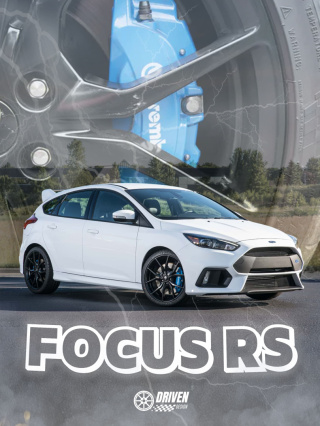 Ford Focus RS Plakat w Ramce (biały)