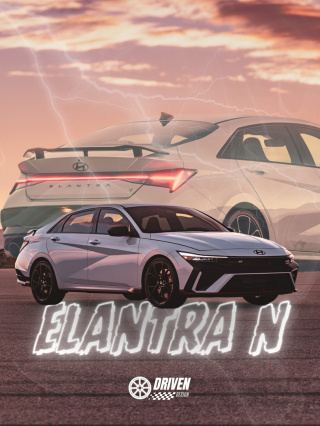 Hyundai Elantra N Plakat w Ramce