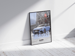 Hyundai I30N Plakat w Ramce