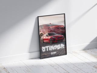 Kia Stinger Plakat w Ramce