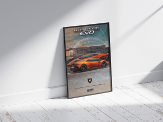 Lamborghini Huracan Evo Plakat w Ramce