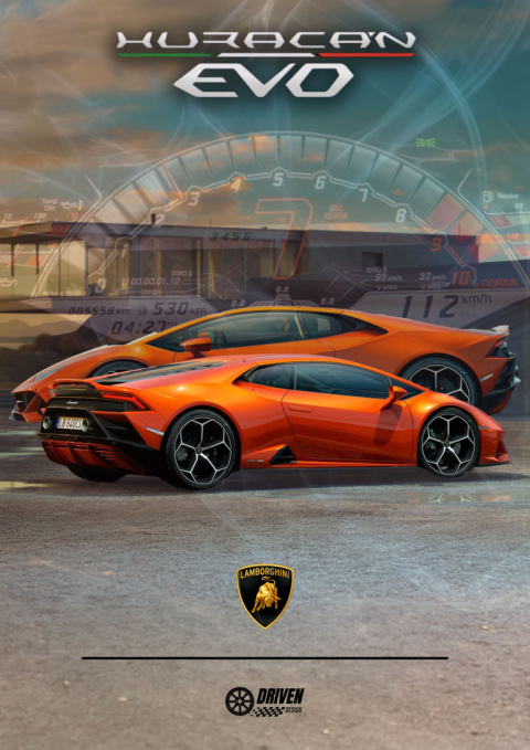 Lamborghini Huracan Evo Plakat w Ramce Lamborghini Huracan Evo Plakat w Ramce