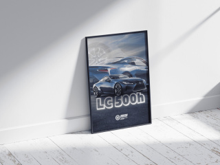 Lexus Lc500h Plakat w Ramce