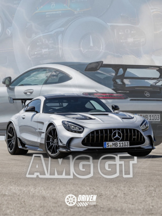 Mercdes AMG GT Plakat w Ramce