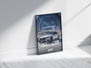 Mercedes E53 AMG Plakat w Ramce