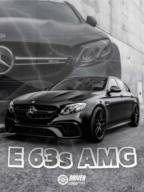 Mercedes E63s AMG Plakt w Ramce