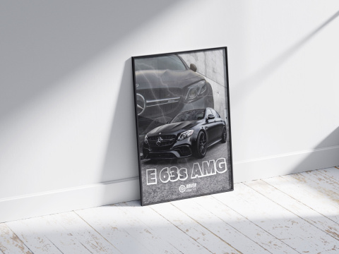 Mercedes E63s AMG Plakt w Ramce