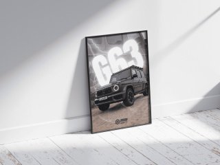 Mercedes G63 AMG Plakat w Ramce