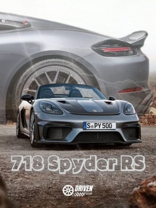Porsche 718 Spyder RS Plakat w Ramce