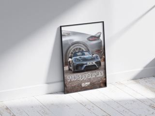 Porsche 718 Spyder RS Plakat w Ramce