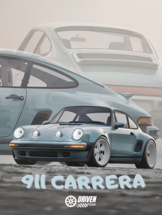 Porsche 911 Singer Plakat w Ramce