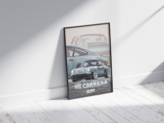 Porsche 911 Singer Plakat w Ramce