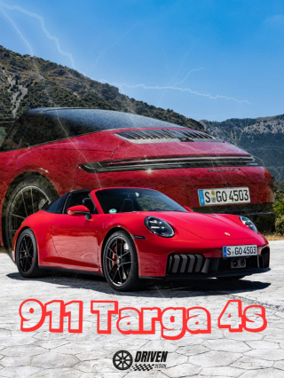 Porsche 911 Targa 4s Plakat w Ramce (czerwony)