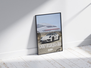 Porsche 911 Targa 4s Plakat w Ramce