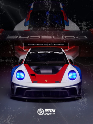 Porsche GT3R Plakat w Ramce