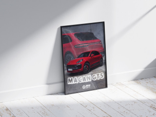 Porsche Macan GTS Plakat w Ramce