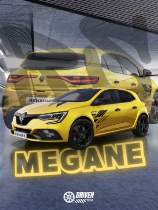 Renault Megane V RS Plakat w Ramce