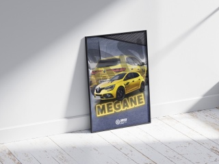 Renault Megane V RS Plakat w Ramce