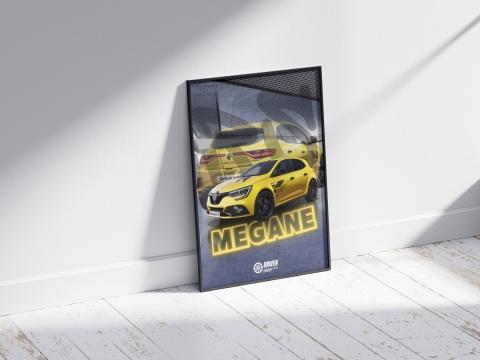 Renault Megane V RS Plakat w Ramce